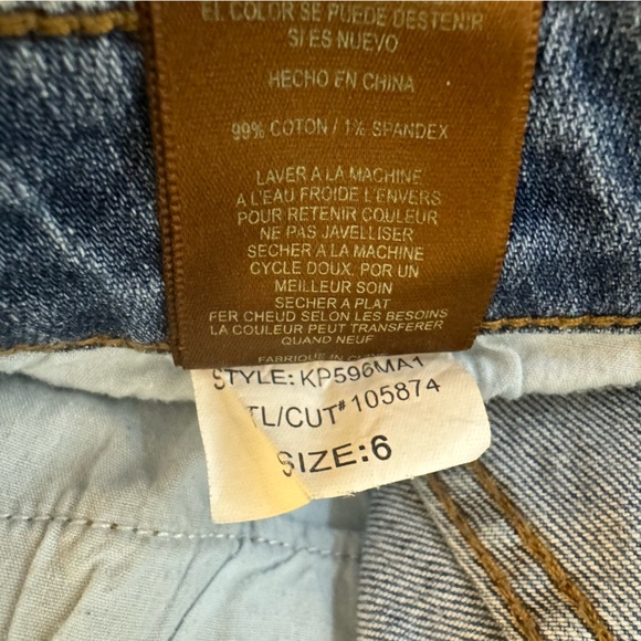 KUT FROM THE KLOTH Cropped Cuffed Straight Leg Non-Distressed Jeans Women Size 6 - Picture 7 of 7